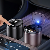 Car Interior LED Ashtray Trash Can Cigarette Ash Holds Cup For Dacia Logan Sandero Duster Lodgy Spring Jogger Dokker Accessories