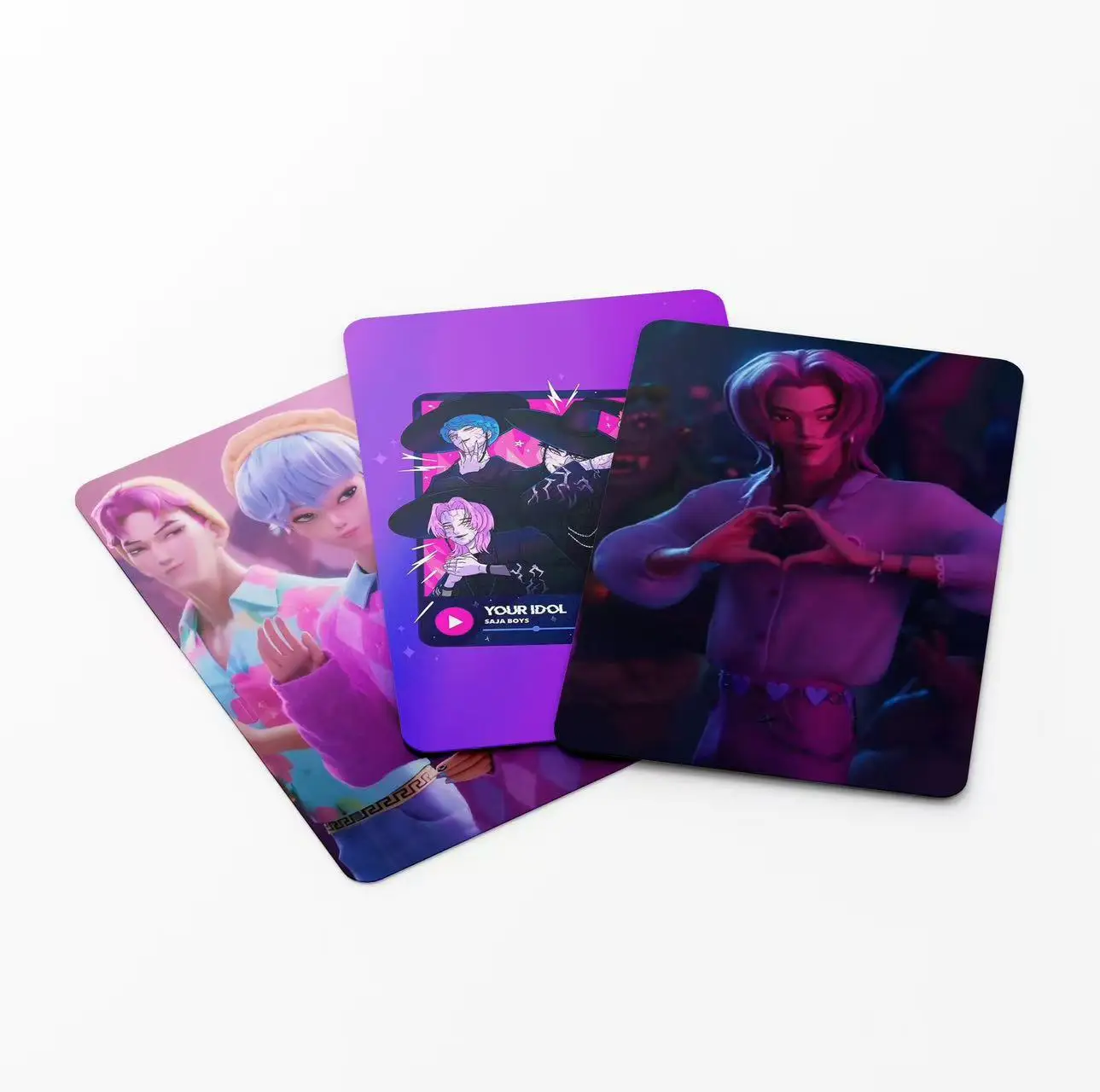 مجموعة كاملة من بطاقات KPop Demon Hunters LOMO مكونة من 55 قطعة، بطاقات صور قابلة للجمع من Saja Boys وGaza للأولاد من الرسوم المتحركة، بطاقات تداول لمجموعة المعجبين