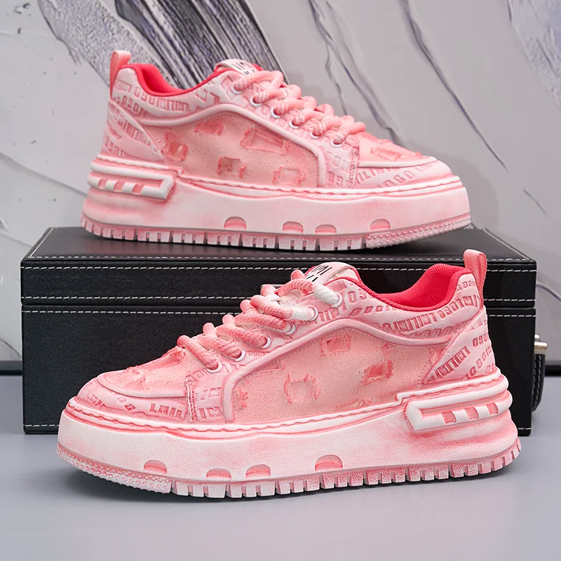 

2025 Новая тенденция, модные нишевые повседневные легкие дышащие удобные мужские туфли с низким берцем, классические туфли для доски