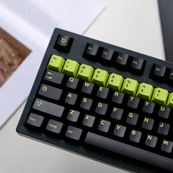 Cherry Profile 253 Keys Toxic Keycap Set Double Shot ABS Keycaps for Gateron MX Switches Mechanical Gamer Keyboard