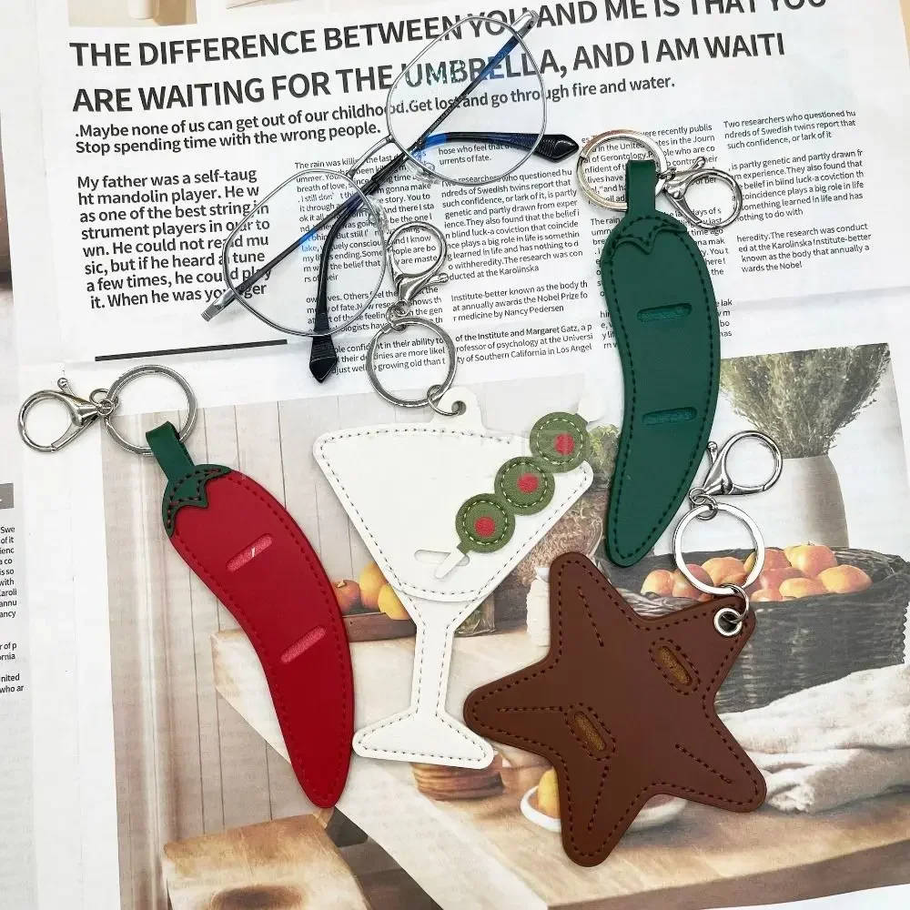 Trendiger Pentagramm-Stern Schlüsselanhänger DIY Cartoon-Taschenanhänger Koreanischer Kreativer Sonnenbrillen-Taschenanhänger Taschenornament – Detail 8