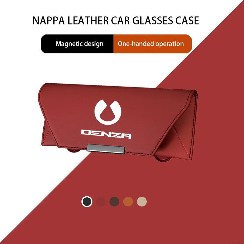 

For BYD Denza D9 N9 N7 Z9 Z9gt Logo Key Case interior 2025 Accessories Car Visor Sunglasses Glasses Holder Glasses Box Case Clip
