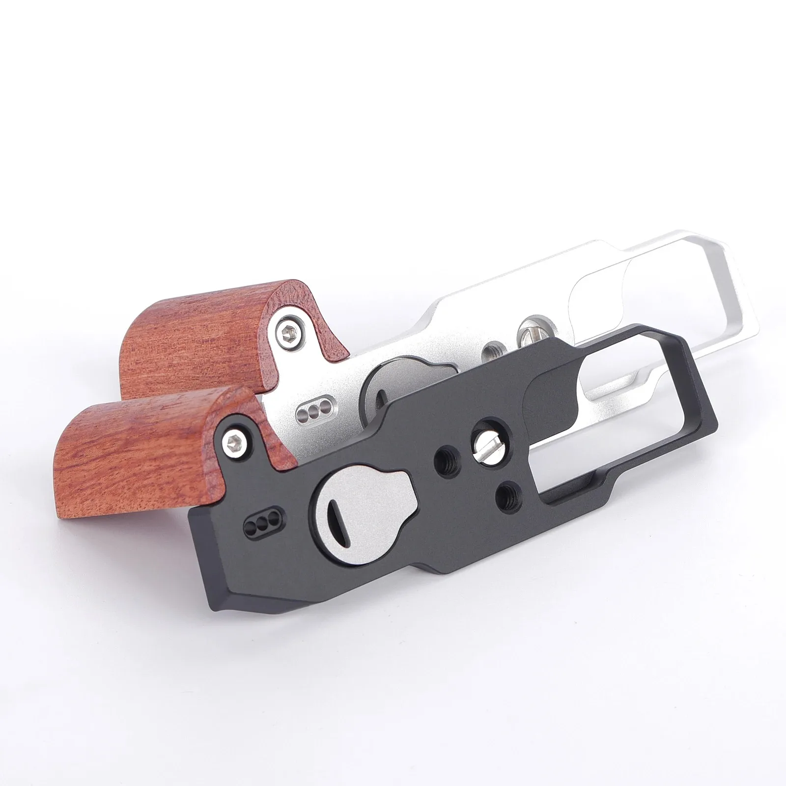 أفضل مقبض خشبي L-قوس لسيجما BF كاميرا رقمية قبضة Arca-السويسرية الألومنيوم قاعدة لوحة ترايبود الإفراج السريع خمر