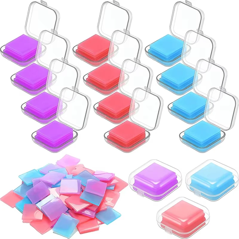 Pegamento para pintura de diamantes, arcilla para bordado, cera para perforación, cera para pintura DIY, caja organizadora de accesorios, cera para arte de puntos