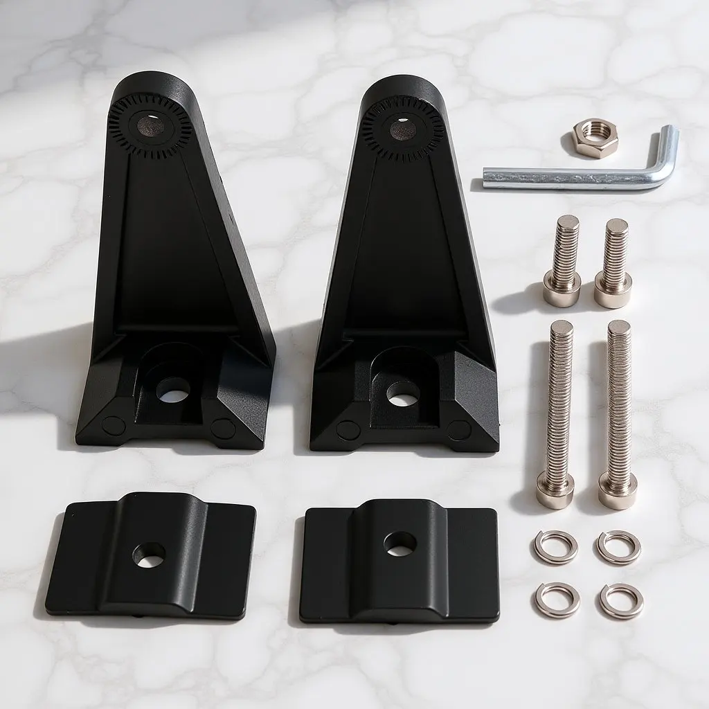 Universal Work LED Light Bar Bracket Side Mount Raise Height Dual Mount Improve Air Flow Anti Vibration Rubber Pad Truck Bracket