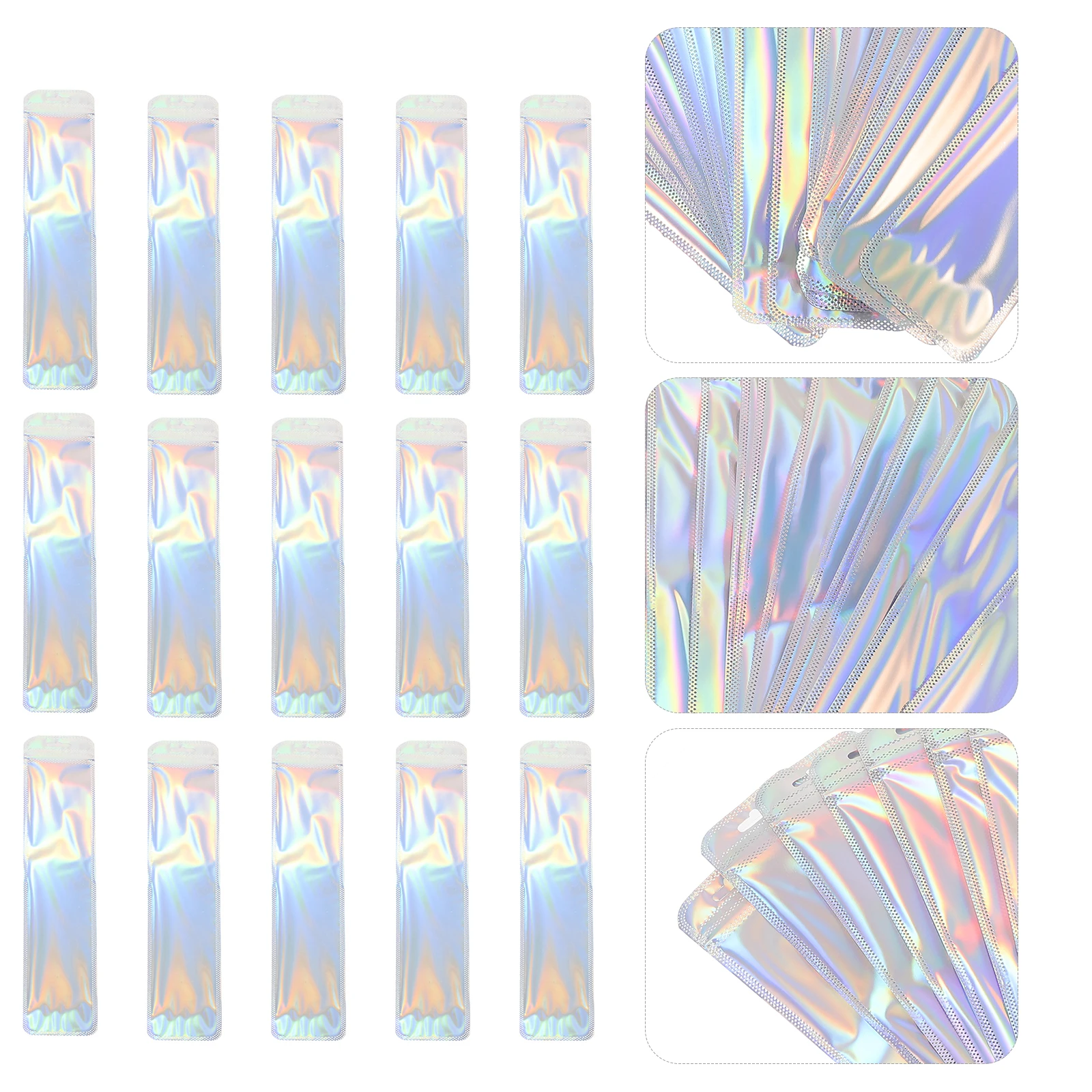 

50 Pcs Packaging Bags Pencil Case Jewelry Storage Holder Colorful Small Business Supplies