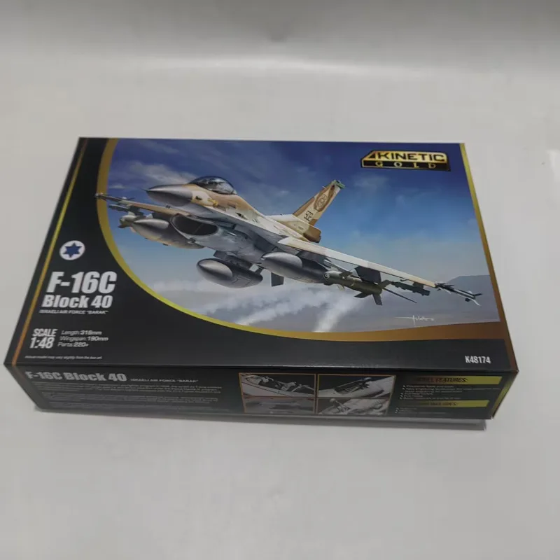 

KINETIC K48174 1/48 F-16C Block 40, пластиковый конструктор модели F-16C "Brakeet" ВВС Израиля