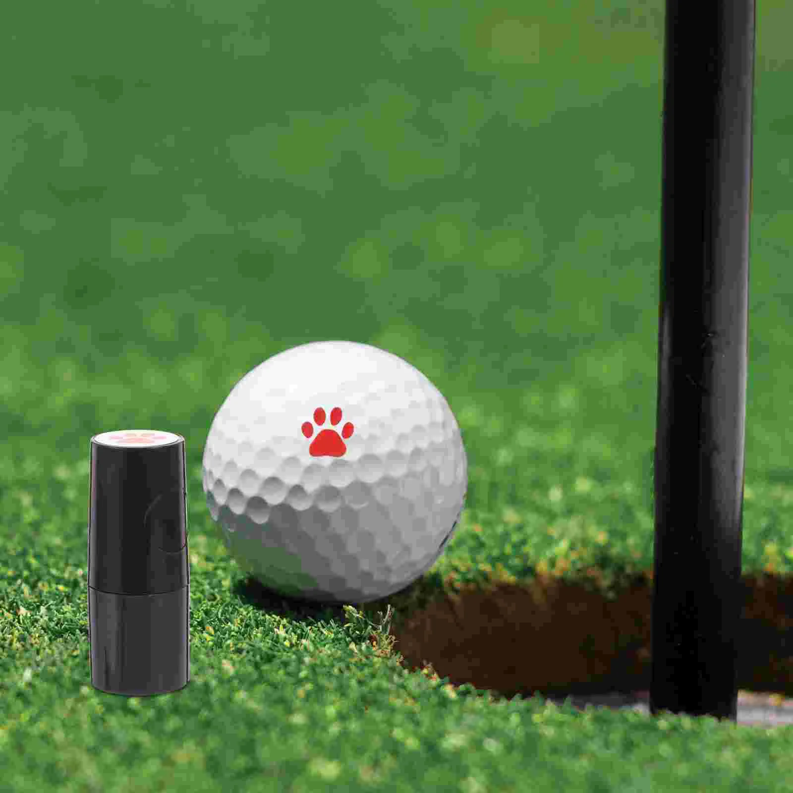 Stempel do piłki golfowej Marker pieczęć wyciskująca szybkoschnący plastikowy wielofunkcyjny podręcznik akcesoria golfowe Symbol dla prezentu dla golfisty