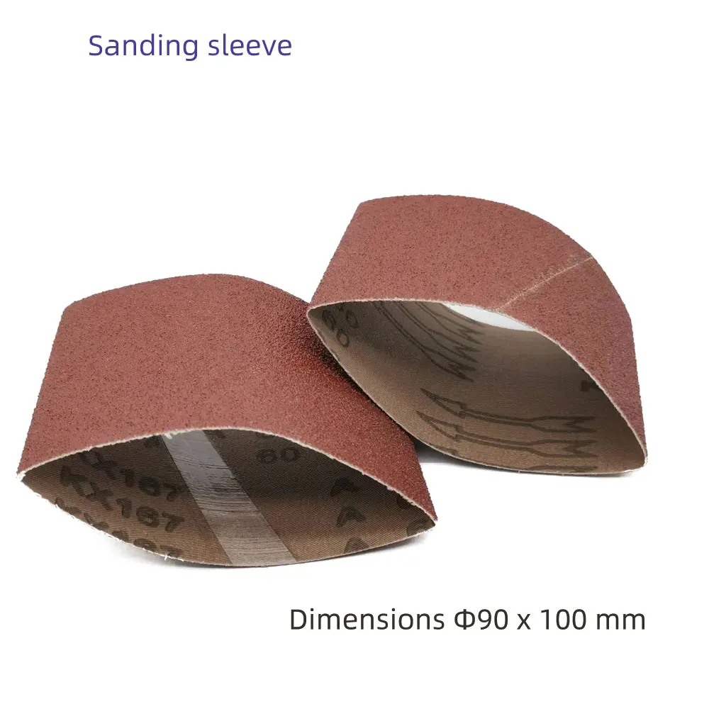 10Pcs 100*283mm Sanding Belt Sleeve Sand Abrasive for Grinder Polishing Expansion Roller Wood Metal Grit 60/80/120/180/240/320