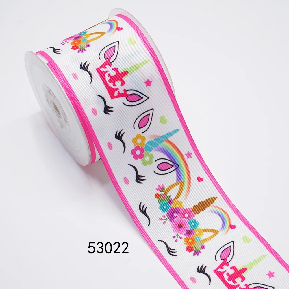 DIY Cartoon Unicorn Printed Grosgrain Ribbon For Craft Supplies Sewing Accessories 5 Yards, Planar Resins Mold 10 Pieces. 50611