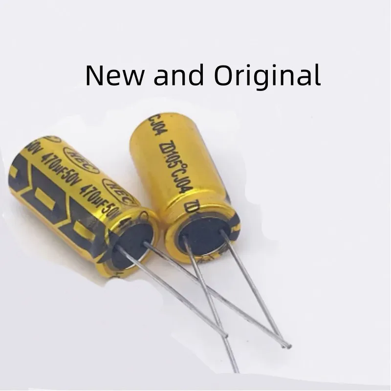 

High frequency, low resistance, long lifespan imported high-temperature resistant electrolytic capacitor 470UF 50V 10X20