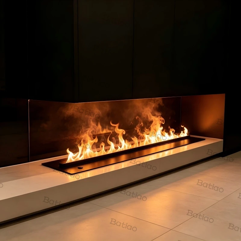 

Restaurant Ambiance Fireplace,3D Water Vapor Electric Steam Fireplace,Ventless Decorative Wall Fireplace mist technology chimney