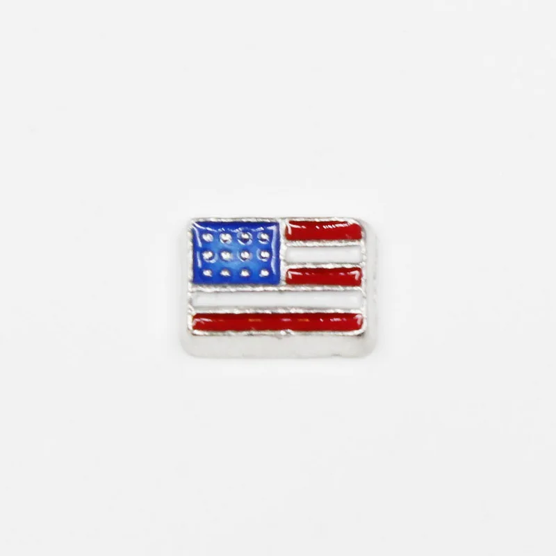 20pcs American Turkey Mexico Canada  Flag Floating Charms Living Diy Jewelry Accessory