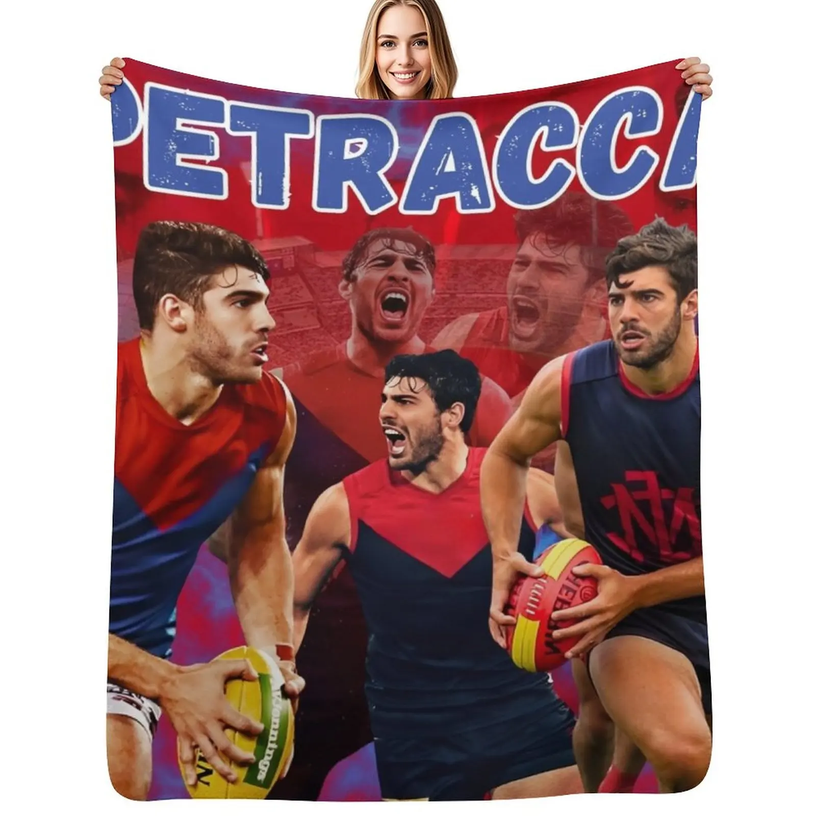 

Плед Christian Petracca Melbourne Football Club AFL, легкий, устойчивый к сминанию.