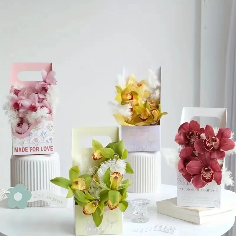 

Spring Tender Bouquet Box Flower Arrangement Gift Box Handheld Flower Packaging Flower Arrangement Gift Box Flower Packaging Box