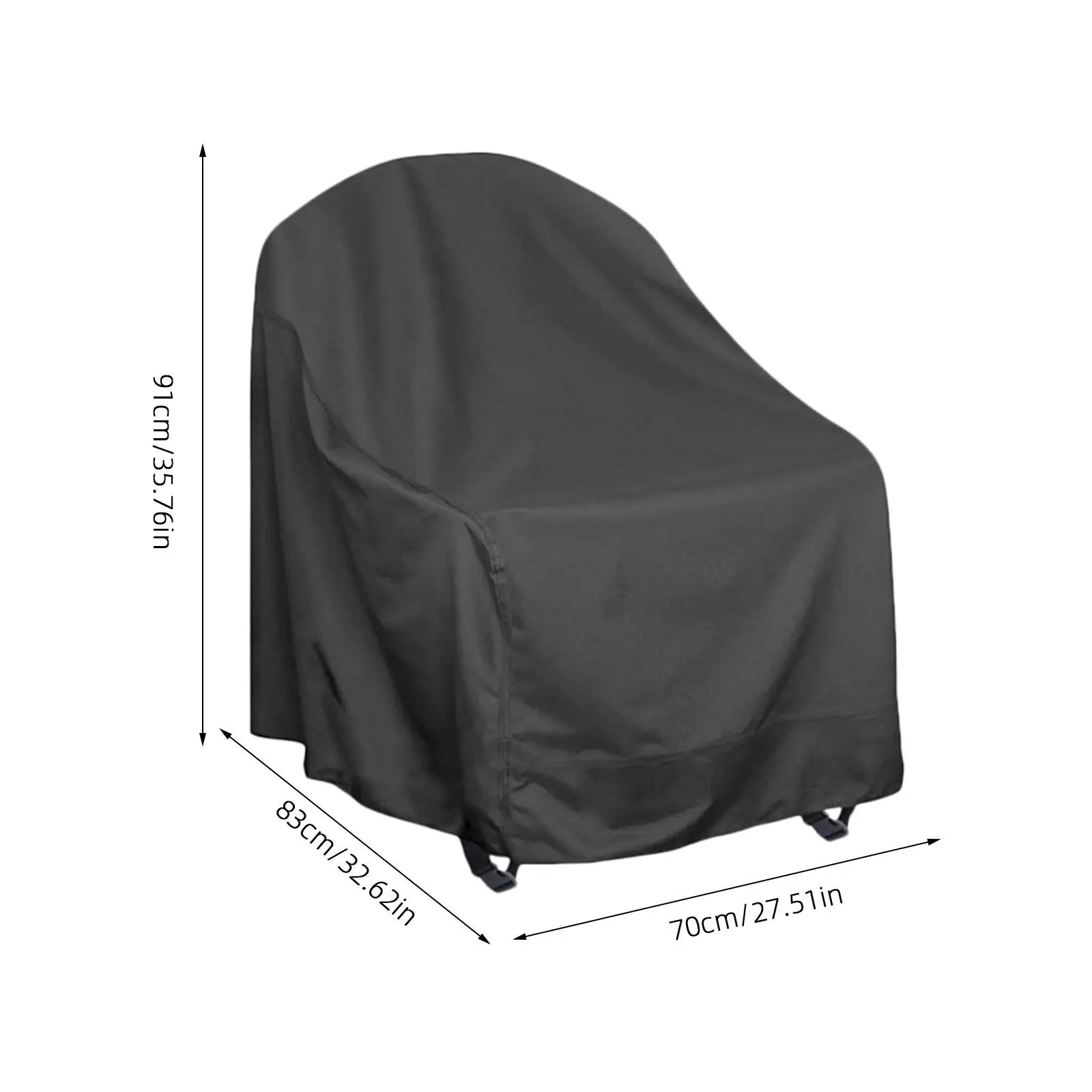Waterproof Outdoor Rocking Chair Cover Heavy Duty Patio Furniture Protector Washable Reusable Garden Use view 5
