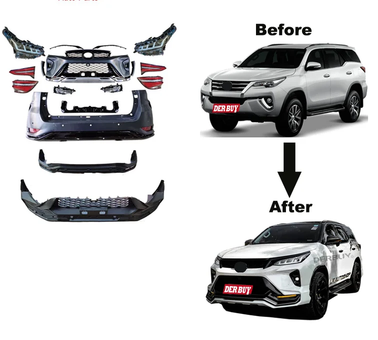 Комплект обвесов Facry Direct Facelift для Fortuner 2015, обновление до Fortuner Legender 2020
