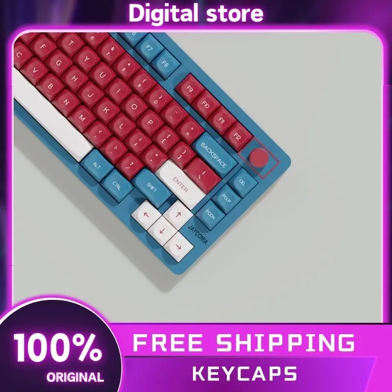 Moa Red Bean Pbt Material Keycaps Dye-Sub Process 7u Split Sapce Keys ISO ANSI ABNT2 Layout German Korean Arabic Spanish French