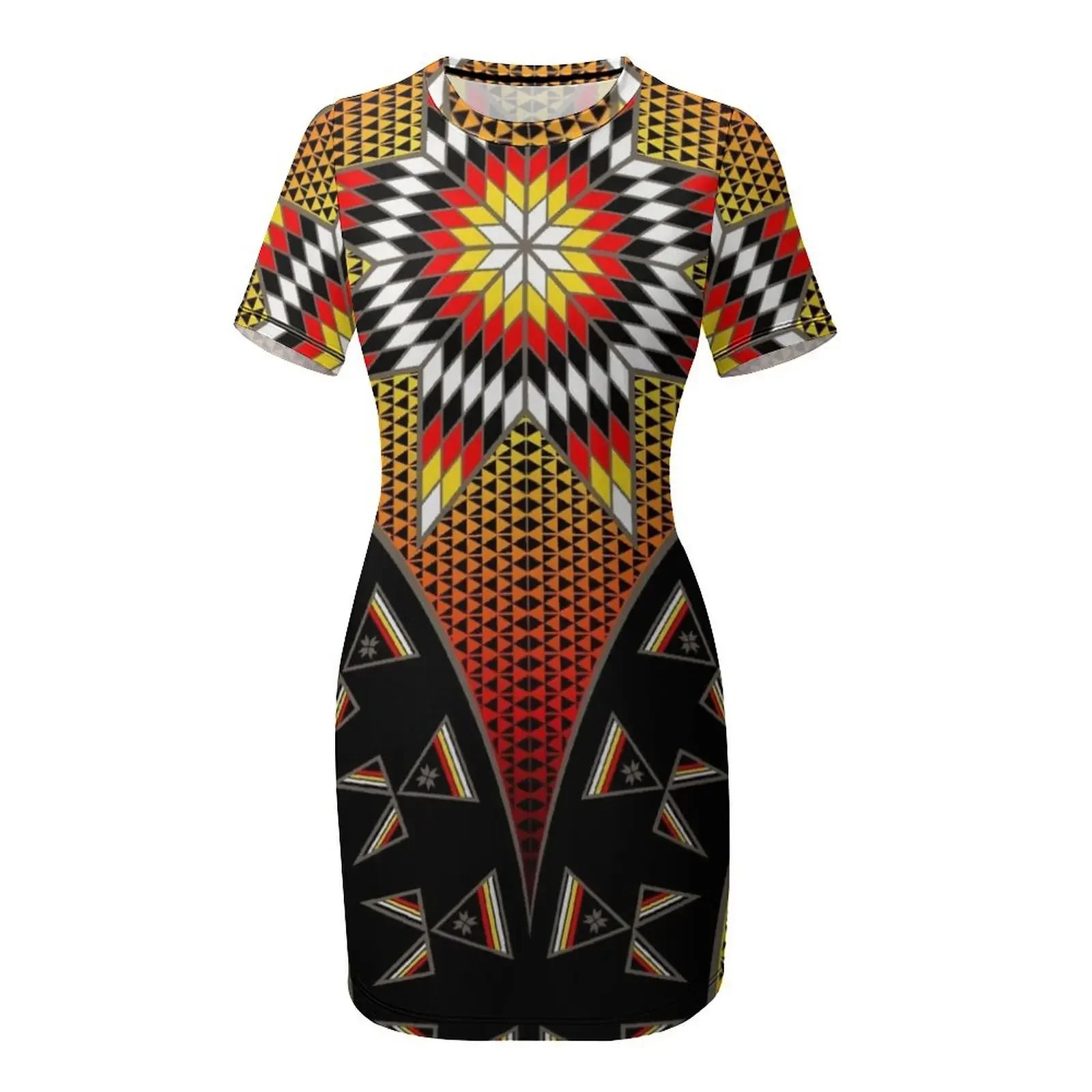 Morning Star with Tipi's (BRYW) Short-Sleeved Dress luxury dresses prom clothes Casual dresses Dress