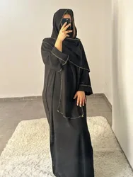 Maxi Dresses for Women Muslim Ramadan Abaya Hijab Saudi Arab Long Robe Morocco Dubai Kaftan Islam Vestidos 2025 Jalabiya Abayas