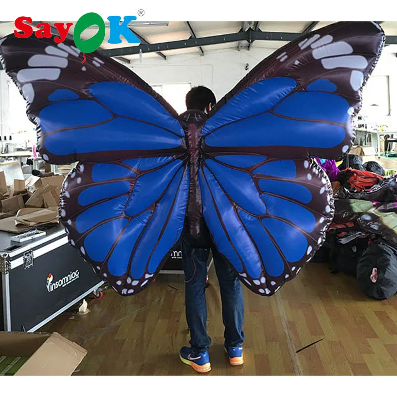 2.5m Diameter Inflatable Wing Costume Inflatable Costume For Stage Event Advertising Decoration