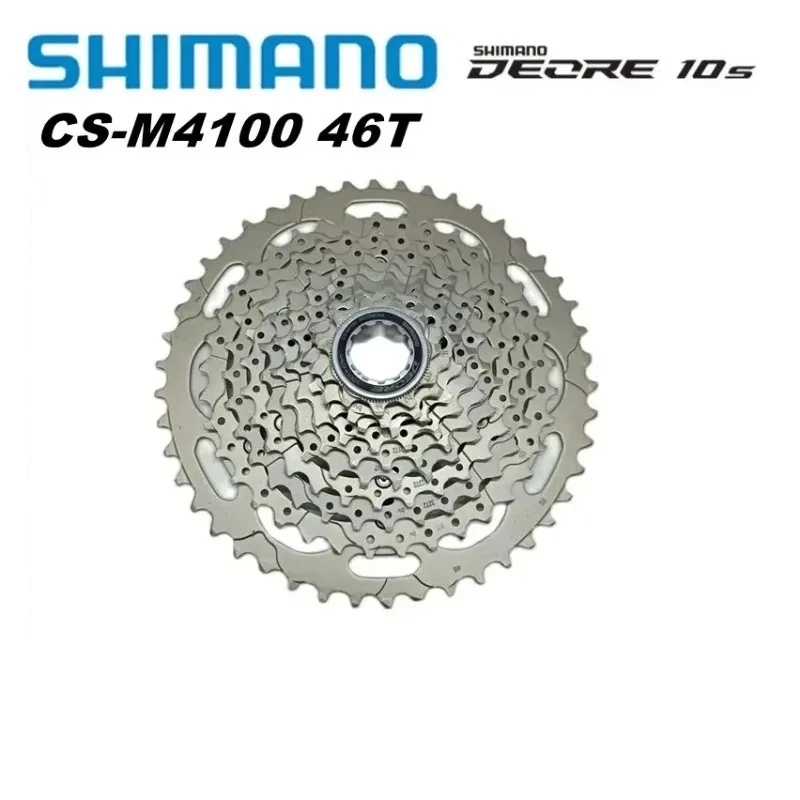 

SHIMANO DEORE Series 10-Speed Bicycle Cassette CS-M4100 11-46T Offers a Wide Gear Spread from 11T to 46T