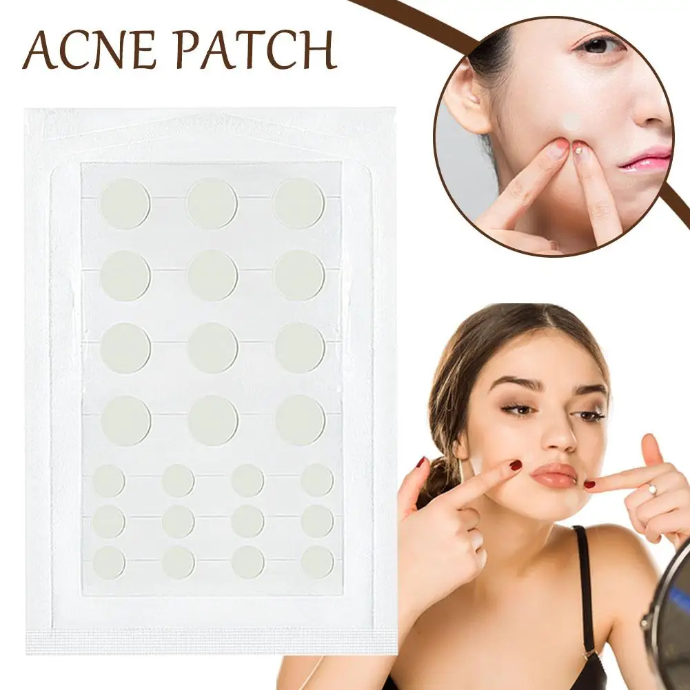 Patch de espinha impermeável para acne, absorver a pele, ferramenta de mancha, absorver a pele, ponto facial invisível, high-end, novo, 24 pcs/saco, L9P0