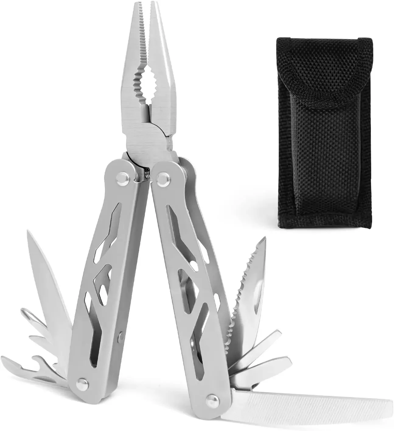 

Pocket Mini Pliers Screwdriver Folding Small Multitool Opener Nail File Precision Pliers Hand Tools Outdoor Emergency Tool