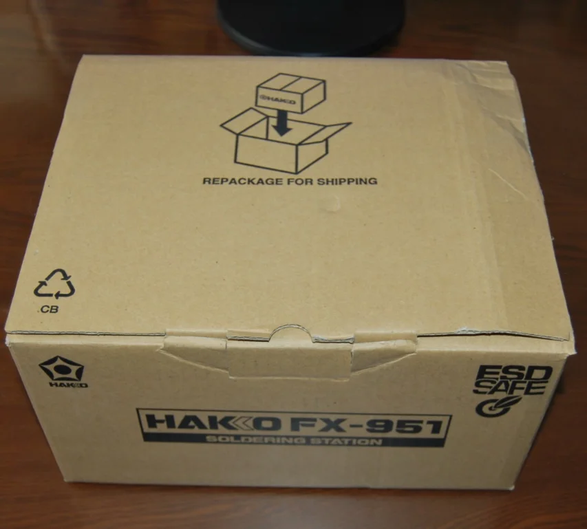 100% Japanese Original Genuine) Brand New White Light HAKKO Welding Table FX-951 With Sleep Stand And 9501 Handle