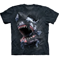 Bloodthirsty Shark Men's T-shirt Fierce Underwater Animal 3D Print Fashion O Neck Tops Going To Sea Oversized Unisex Kid's Tees
