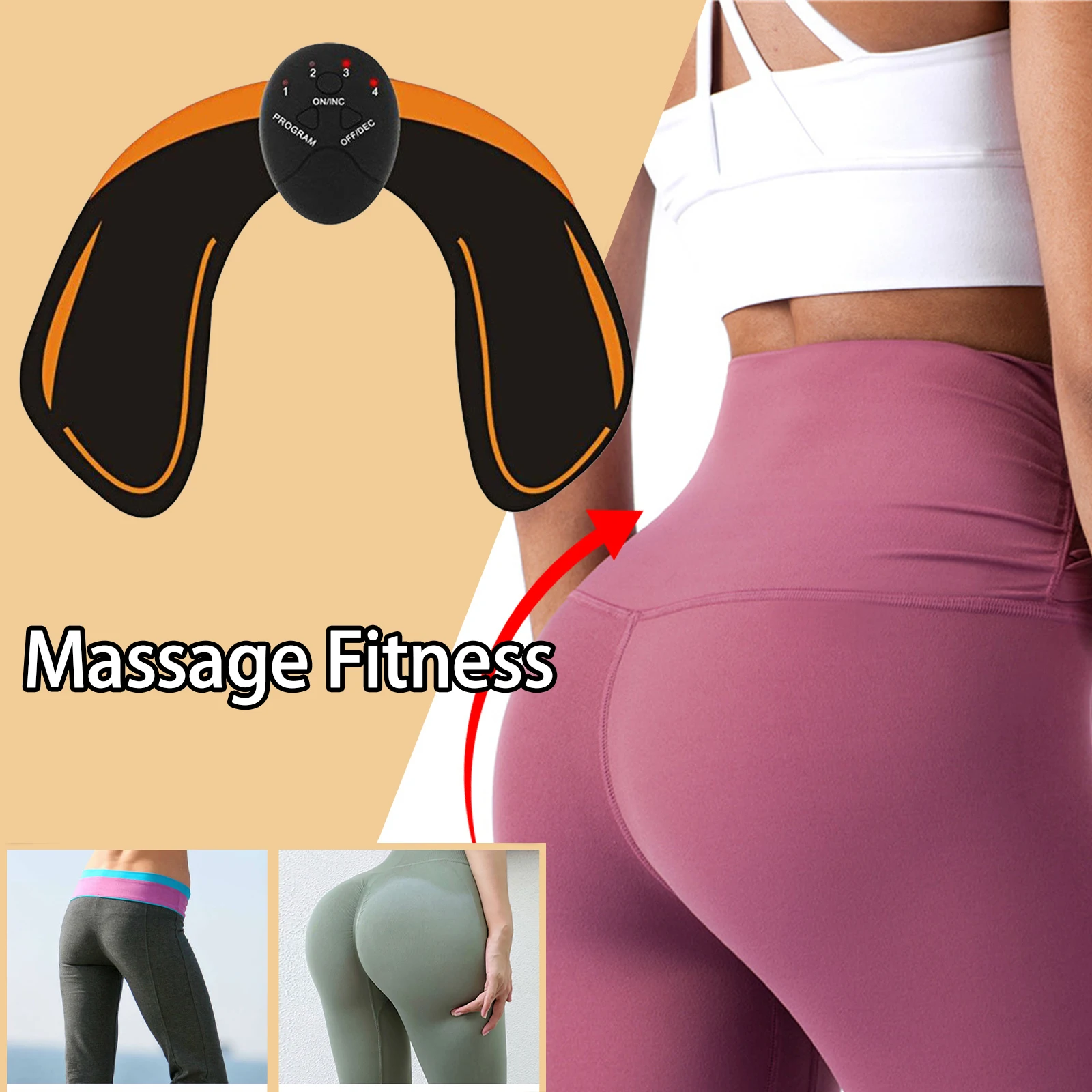 

S-образная кривая Персиковые ягодицы Укладка йоги Увеличение ягодиц Подтяжка Увеличение роста бедер Укрепление Большая задница