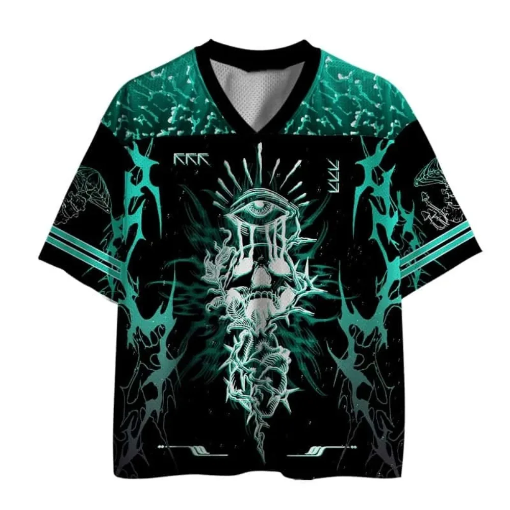 3Dprint Tshirt Men Women Version Dark Style Fashionable Streetwear Vneck Loose Quick-dry Casual Trend Summer Parent-child Tshirt