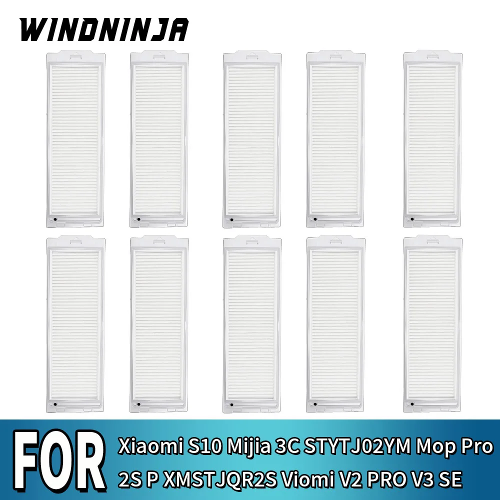 Hepa-Filter für Xiaomi Mijia 3C STYTJ02YM Mop Pro 2S P XMSTJQR2S S10 S12 für Viomi V2 PRO V3 SE Roboterstaubsauger Filterzubehör