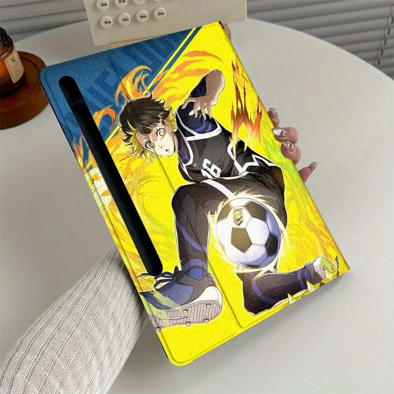 

Cartoon BLUELOCK Anime Art Tablet Case For Samsung Galaxy Tab S7 S8 S9 S10 FE Plus Lite 11 12.4 13.1 Inch
