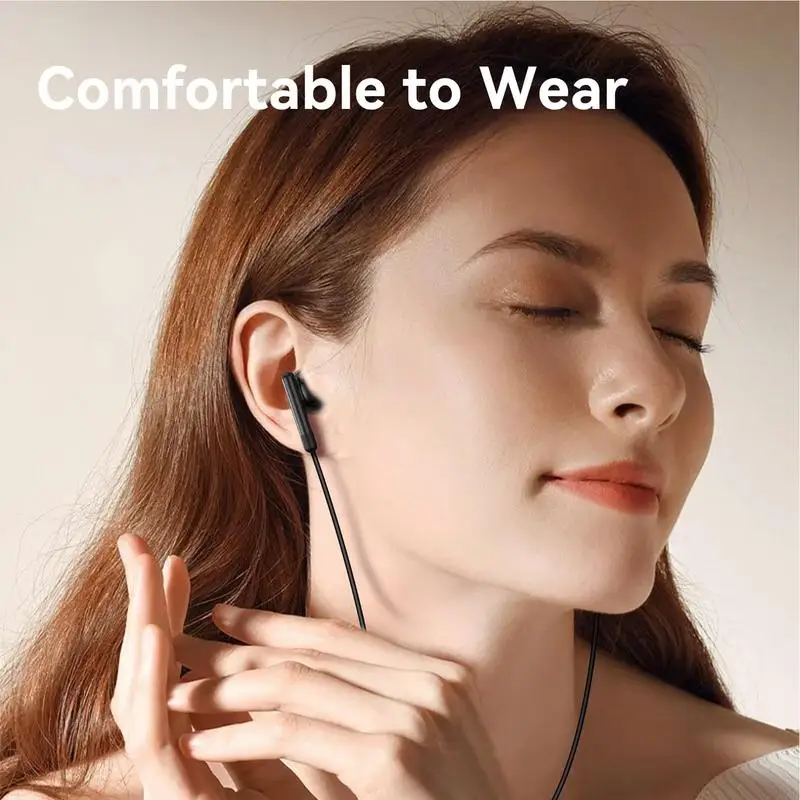 Type C In-Ear Headphone HD Wired Earphone with Volume Control Digital Player Accessory for Parents Students Kids Music Fans