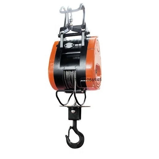 

300KG Mini Wire Rope Electric Hoist High Speed Electric Winch for Lifting Pulling