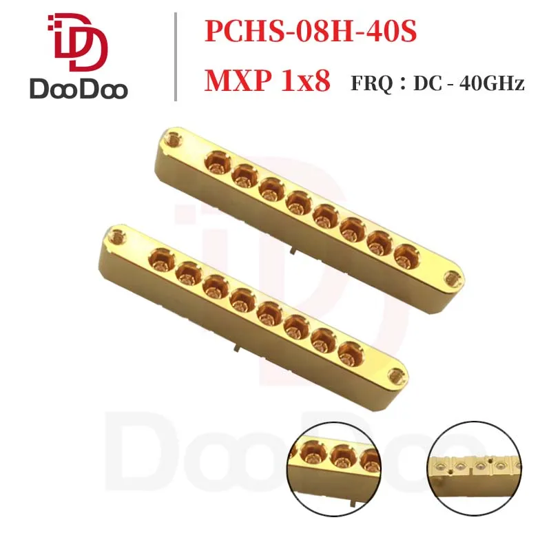 

DC-40GHz MPX 8 Position Board Connector Multicoax Precision Microwave Jack RF Coaxial Adapter Millimeter Wave High Frequency