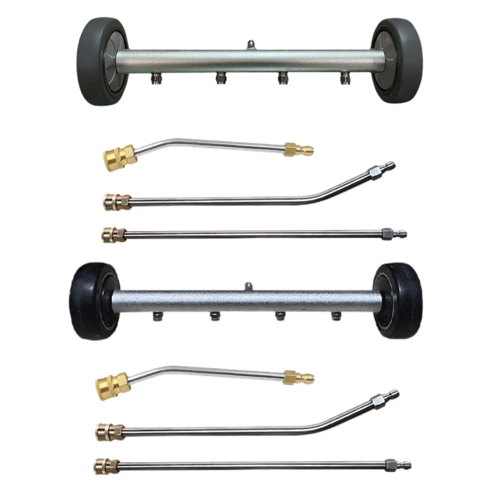 

Undercarriage Pressure Washer Attachment and 3 Extension Wands, under Car Pressure Washer