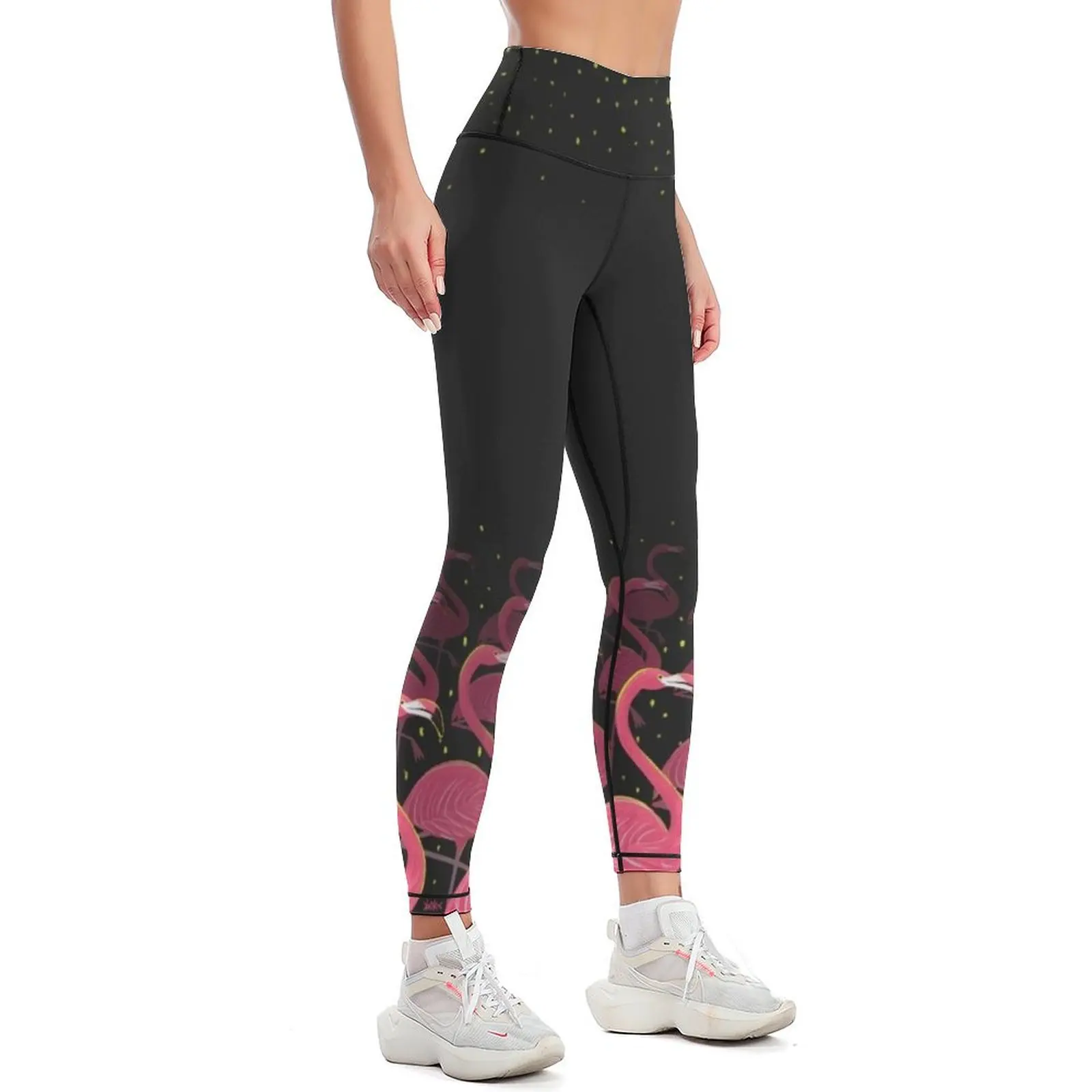 Flamingo March Leggings Women sports legings for fitness Womens Leggings