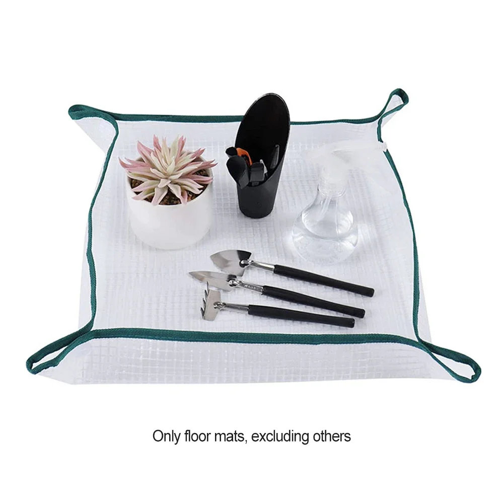 Floor Mats Gardening Mat Foldable Plants Polyethylene Potting Mat Soil Changing Mats 50*50cm Grid Cloth Easy To Rinse