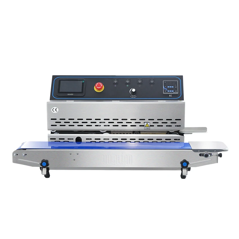 FRP-810I Hualian Sealing Packing Machine With Continuous Ink Jet Printer Printing For Plastic Bag