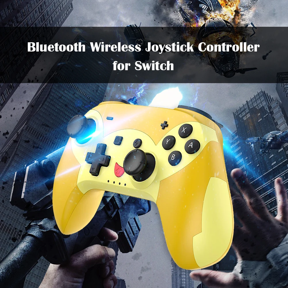 NE Wireless Switch Pro Controller Game Control Bluetooth Gamepads with 6-Axis Gyro/Turbo/Joystick for Nintendo Switch/Lite/OLED