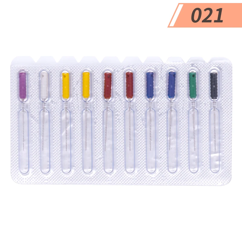 10Pcs/Pack Dental Barbed Broaches Root Canal Files Cleaning Needle Hand Use File for Root Cleaning Dentistry Endo Tools