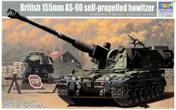 Trumpeter Military Assembled Tank Model Kit 00324 British AS-90 155 mm Self-propelled Howitzer 1/35