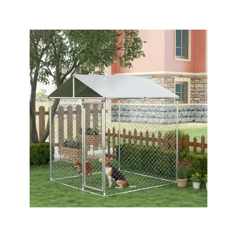 

Ящик для собак для домашних животных, прочный питомник в помещении и на открытом воздухе, легко чистится и сборка, подходит для собак, кошек и мелких животных