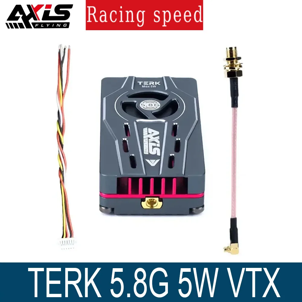 

Axisflying TERK 5.8G 5W Аналоговый VTX — Радиатор | OSD | для FPV фристайла и дронов дальнего действия