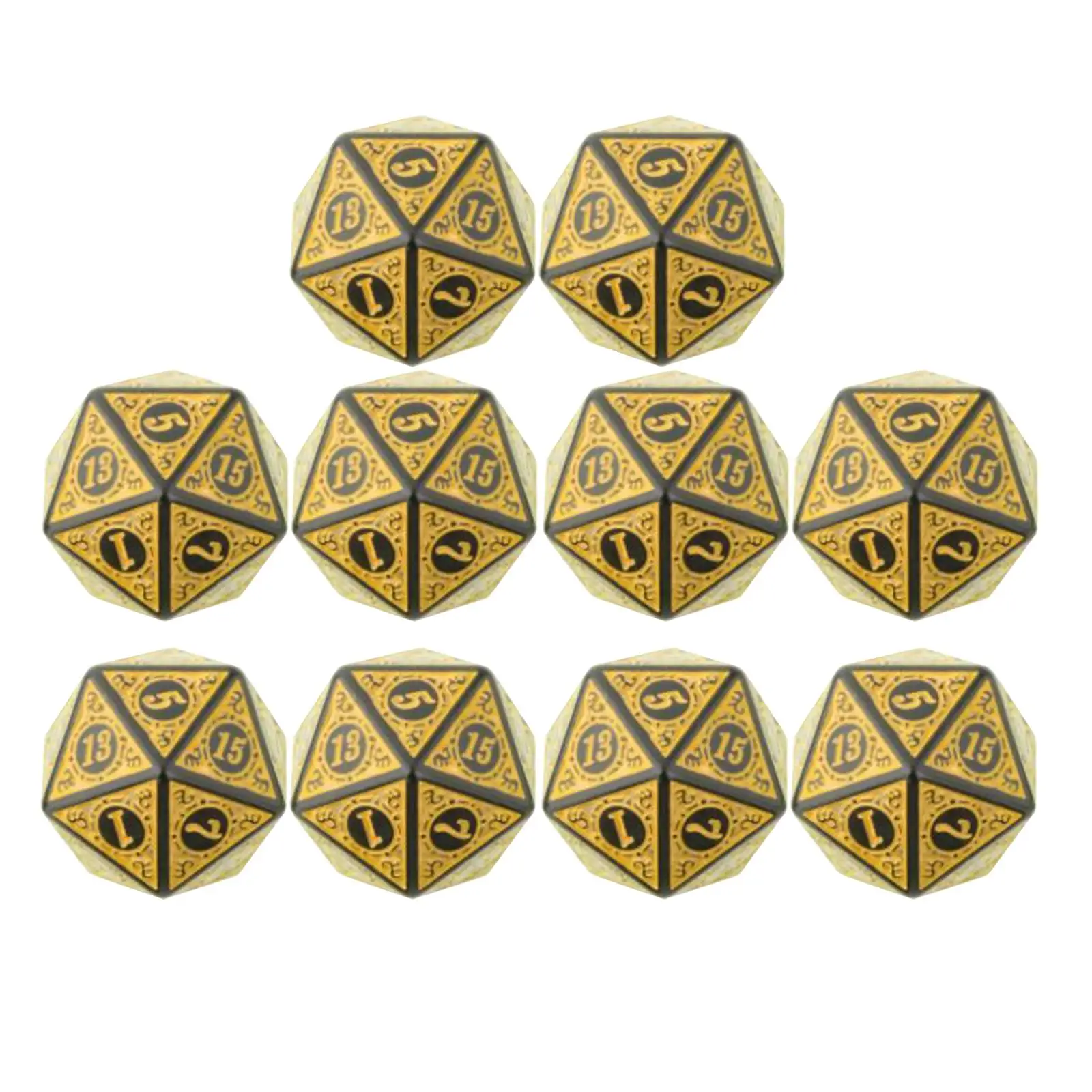 Multifaceted Acrylic Dice Set 20mm Puzzle Game Accessory for Teaching World Entertainment and Party Role Play