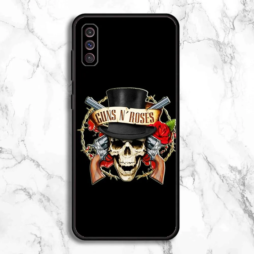 G-Guns N Roses Rock Band Phone Case For Samsung Galaxy A13,A21s,A22,A31,A32,A52,A53,A71,A80,A91 Soft Black Phone Cover