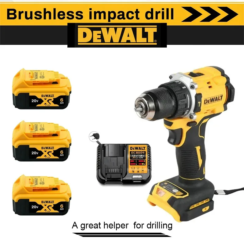 DEWALT DCD805 20V Power Tools Brushless Impact Drill Cordless Electric Screwdriver Multi-Function Hand Drill