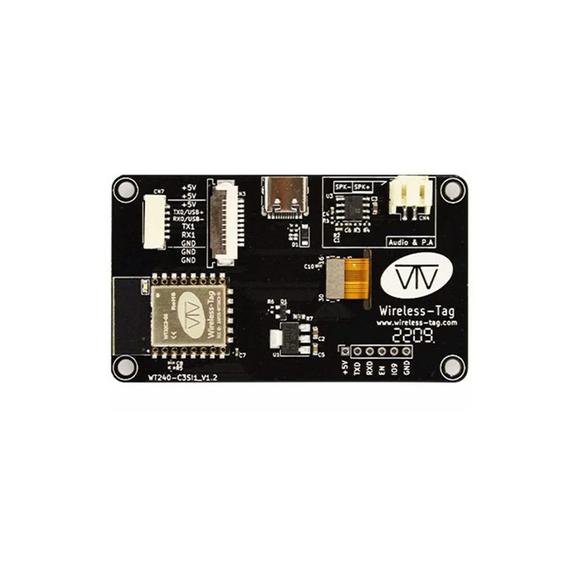 

Serial Screen Module 2.4 Inch Support WIFI Bluetooth IPS Screen Based On ESP32-C3 Development Board ZX240-C3SI1 Module